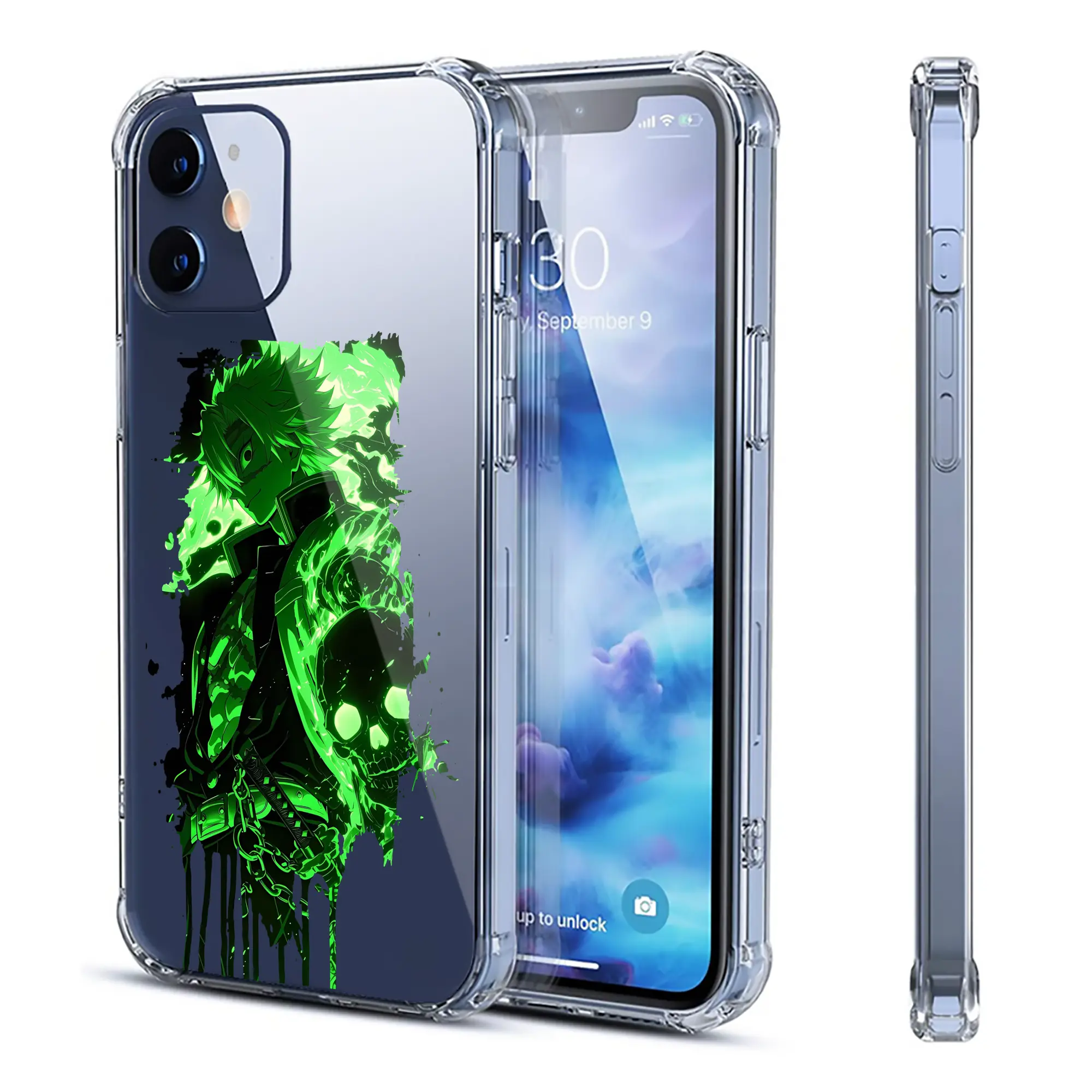 鬼滅の刃 グッズ,不死川 実弥 - IPhone 12シリーズ対応 ・ 透明スマホケース ・ クリアソフトケース ・ TPU素材 ・ 耐衝撃 ・ 高密着 ・ 防汚 防指紋 ・ 簡単着脱